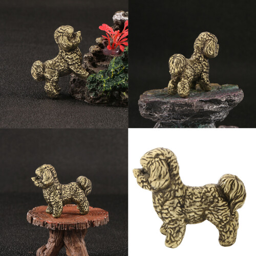 Hundefiguren aus Metall, Tierstatue, Hund, dekorative Objekte, 1