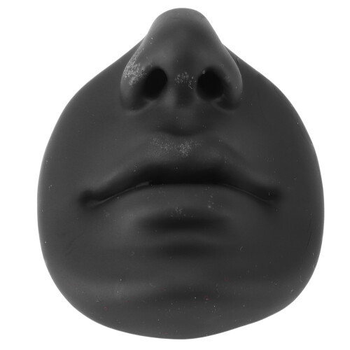 Modello di pratica in silicone per labbra e naso, 7,5  7 cm, nero