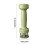 Oxidation Proof Metal Double Face Meat Tenderizer Meat-Green 4