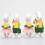 1Pair Resin Hare Sculpture Easter Decoration for Garden Yard 4