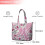 Τσάντα ταξιδιού Pioneer Flower Floral Print για γυναίκες – Μεγάλη τσάντα ταξιδιού 4