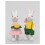 1Pair Resin Hare Sculpture Easter Decoration for Garden Yard 7
