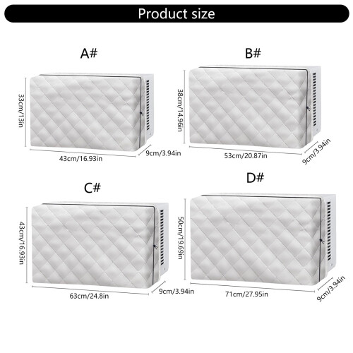 Adjustable Indoor Air Conditioners Covers White Window Unit Covers for Window Unit Insulating 2