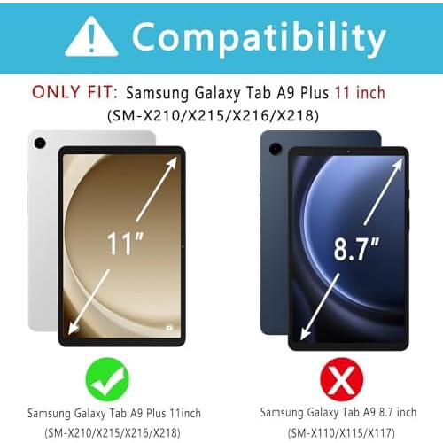 Θήκη πληκτρολογίου-ποντικιού για Samsung Galaxy Tab A9Plus11" (SM-X210/X215/X216/X218), οπίσθιος 1