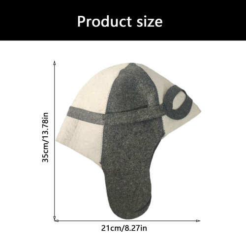 Light Weight Breathable Bath House Hat Pilots Sauna Hat Felt Cap 2