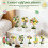 Solid Yellow Easter Egg Decoration Plastic1Piece 6