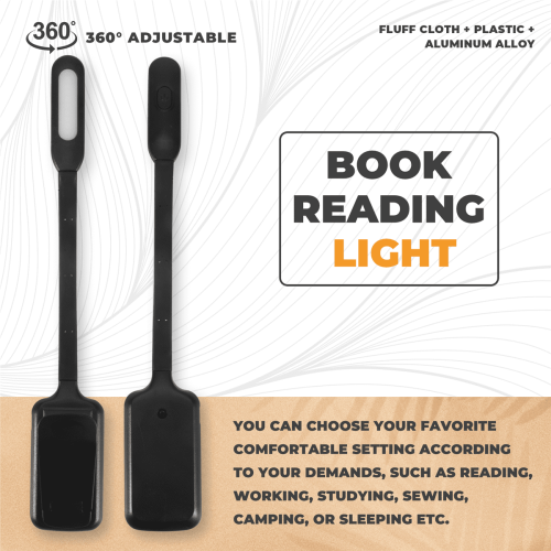 Lampe de lecture rechargeable, 9 LED, 3 niveaux de luminosité 2