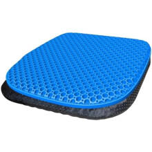 Gel-Sitzkissen, blau, groß, für Büro, Auto, Rollstuhl
