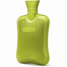 Grüne Gummi-Wärmflasche, 2 l