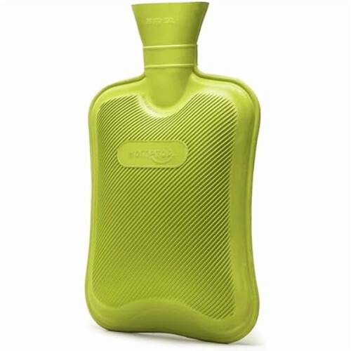 Grüne Gummi-Wärmflasche, 2 l