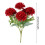 5 Red Artificial Chrysanthemum Flowers – Silk, 2.8 in 4