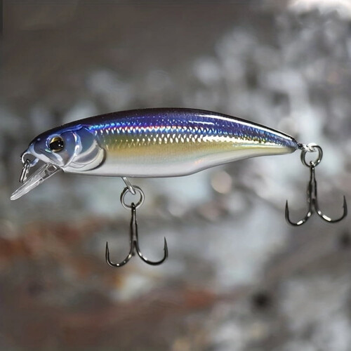 2 τεμάχια Bionic Hard Bait Δολώματα Ψαρέματος, 5.2cm/4.5g Βυθιζόμενο Jerkbait για Λαβράκι & Λούτσο 2