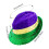 Καπέλο Mardi Gras με πούλιες και καπέλο Fedora, σετ αξεσουάρ Mardi Gras, μπομπονιέρες πάρτι 2