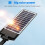 Poste de luz solar externo LED de ângulo amplo com sensor de movimento 3