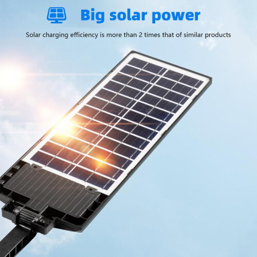 Poste de luz solar externo LED de ângulo amplo com sensor de movimento 2