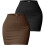 Dames basic kokerrok met hoge taille, elastisch model, geribbelde gebreide korte bodycon rok 5