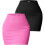Dames basic kokerrok met hoge taille, elastisch model, geribbelde gebreide korte bodycon rok 7