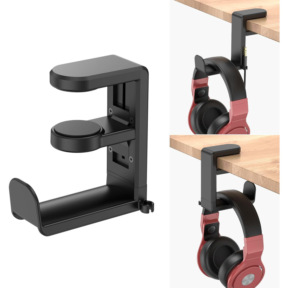 Rotating Headphone Stand With Clamp, 360 Swivel & Clip 9149926412830