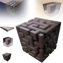 3D Optisk Illusion Vægklistermærke Aftagelig Stereoskopisk Kube