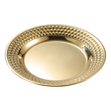 Plat rond en acier inoxydable martelé 8,2 po 9,4 po 10,2 po
