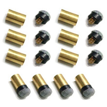10Pcs Billiard Pool Cue Tip Replacement Cue Tip with Cue Stick Ferrules Billiards Tip Easy to Install