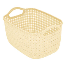 Caixa organizadora de vime para decoração de casa, 21 x 14 x 11 cm