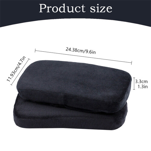 Navy Blue Chair Arm Covers with Memory Foam 2-Piece 2