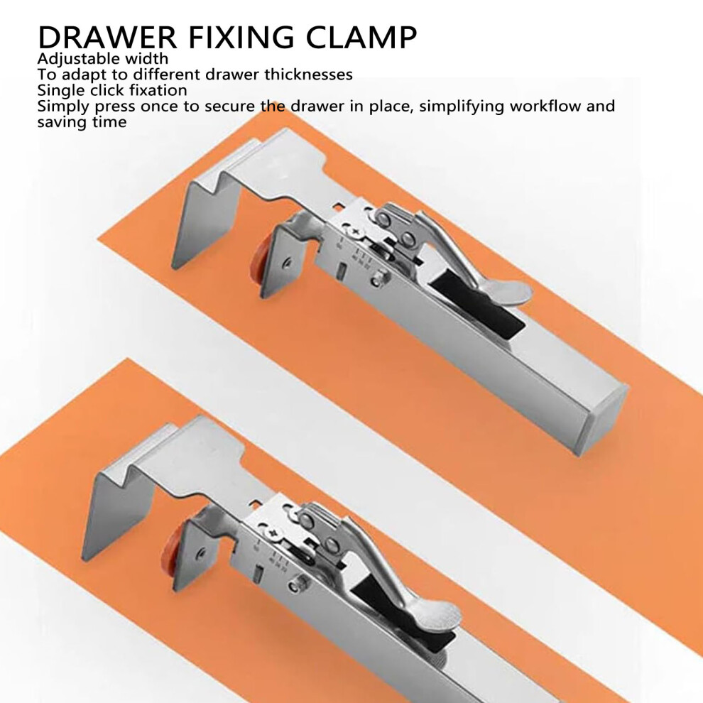 Steel Drawer Front Clamp 21-50mm
