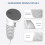 1 paio di impugnature in silicone anti-caduta per controller Meta Quest3 (bianche) 7