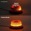 LED Amber Advarselslys Solar Magnetisk Batteri Strobe Blinklys 4