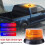 LED Amber Advarselslys Solar Magnetisk Batteri Strobe Blinklys 5
