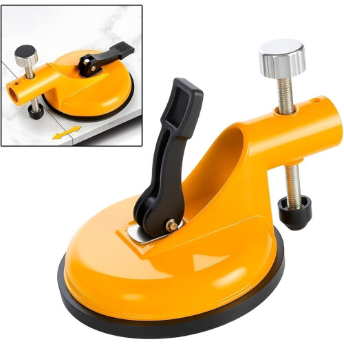 Adjustable Height Setter – Countertop Leveling Tool for Ceramic Tile, Slab & Wall Install, Suction Cup Leveler, Compatible with Standard Tools 1