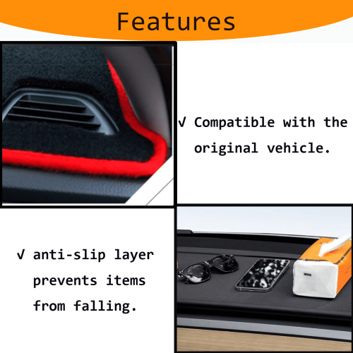 Honda Civic2019πατάκι ταμπλό με κόκκινη γραμμή για προστασία από τον ήλιο 2