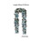 Χριστουγεννιάτικη γιρλάντα 6 ποδιών με προφωτισμό σε γαλάζιο ουρανό με φώτα, 3