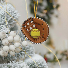 Softballhandschuh-Ornament, Heimdekoration, 4 Stück