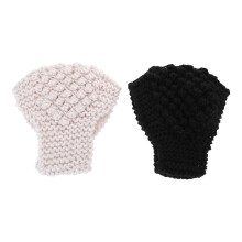 Minkissy pletené náušníky, zimní teplé vlasové doplňky