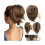 Hårextensions Scrunchie Klo Klips Glat Rodet Knold1 1