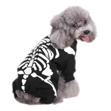 Dog Skeleton Costume for Halloween – Polyester-Cotton,