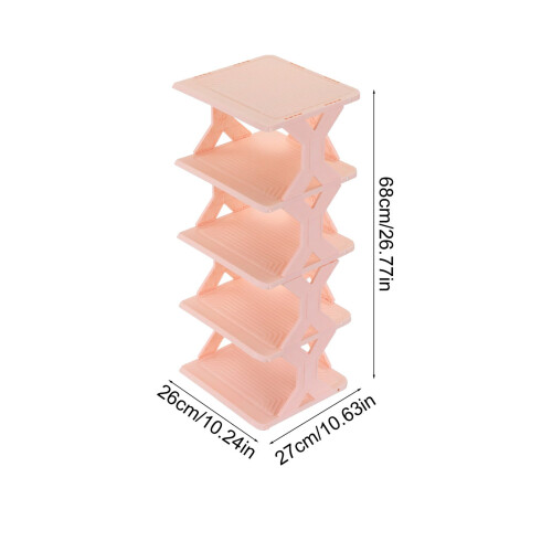 Étagère à chaussures d'angle compacte, renforcée, amovible et lavable, à 3 niveaux 2