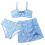 Σετ μπικίνι για κορίτσια, floral print, δύο τεμαχίων tankini, τοπ και κάτω μέρος με κάλυμμα, 1