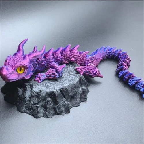 1PC 3D Print Magic Dragon Model Multi-joint Movable Creative Table Home Decoration Desk Ornament Decorations Gift