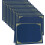 Porta-diplomas azul-marinho com borda dourada (pacote com 12) 1
