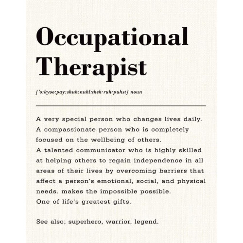 Occupational Therapist Canvas Poster – Wall Art for