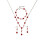 Conjunto de joias femininas com strass e cristais, incluindo colar e brincos. 1