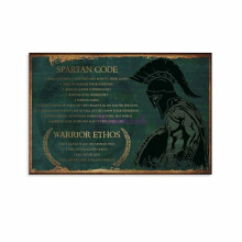 Spartanischer Kodex – Kriegerethos – Leinwandposter (2 Stück)
