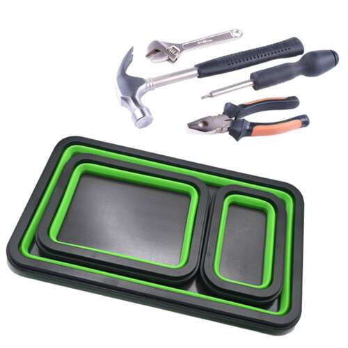 Rectangle Magnetic Parts Trays Storage Box Rectangular Screw Holder Organizers for Electronics Repair Small Components 1