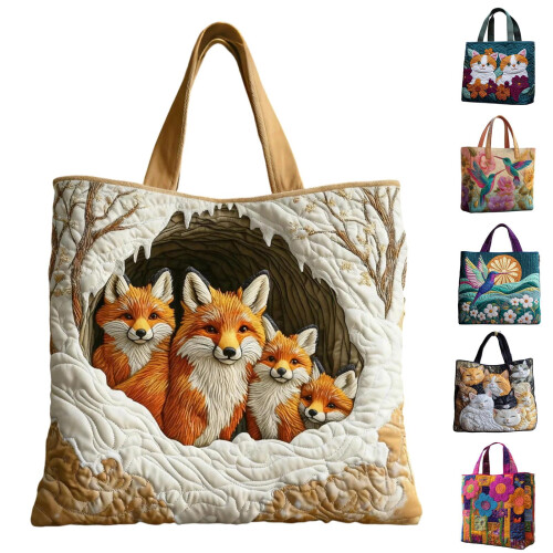 Χαριτωμένη τσάντα Tote με animal print και εσωτερική τσέπη – Μεγάλη, ελαφριά τσάντα ώμου