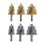 3Pcs High Speed Steel Helical Bits Hex Handle Water Pipe-Gold 2