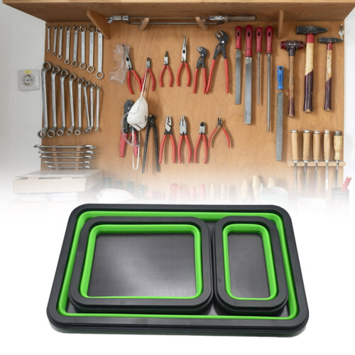 Rectangle Magnetic Parts Trays Storage Box Rectangular Screw Holder Organizers for Electronics Repair Small Components 2