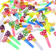 60 fischietti da festa di colori assortiti